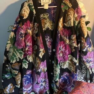 Vintage tapestries by Jamie Delaney knit cardigan